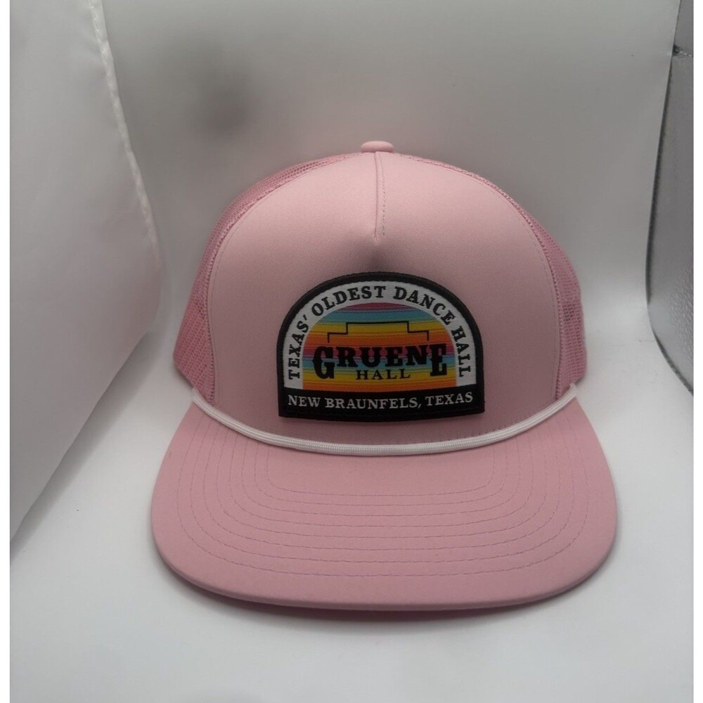 Hooey x Gruene Hall New Braunfels,Tx OS Pink Rope Snapback Hat